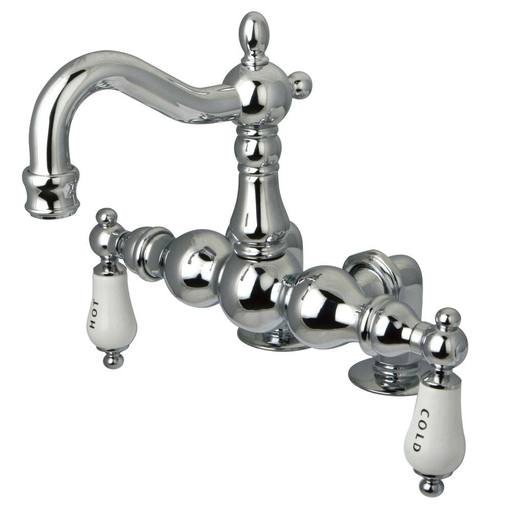 Kingston Brass Chrome Deck Mount Clawfoot Tub Faucet CC1096T1