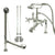 Chrome Deck Mount Clawfoot Tub Filler Faucet w Hand Shower Package CC110T1system