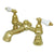 Kingston Brass Polished Brass Deck Mount Clawfoot Tub Faucet CC1130T2