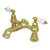 Kingston Brass Polished Brass Deck Mount Clawfoot Tub Faucet CC1132T2