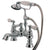 Kingston Brass Chrome Deck Mount Clawfoot Tub Faucet w hand shower CC1154T1