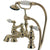 Kingston Polished Brass Deck Mount Clawfoot Tub Faucet w hand shower CC1156T2