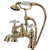 Kingston Polished Brass Deck Mount Clawfoot Tub Faucet w hand shower CC1160T2
