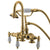 Kingston Polished Brass Deck Mount Clawfoot Tub Faucet w hand shower CC17T2