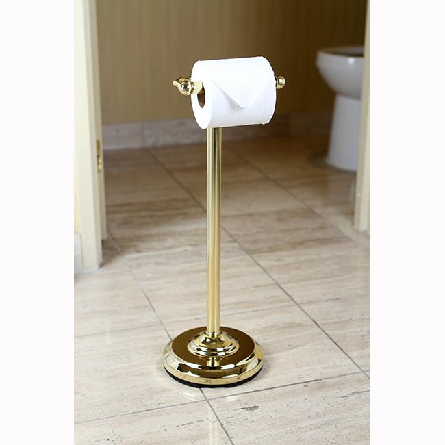 Vintage Freestanding Toilet Paper Holder Matte Black - Kingston Brass