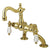 Kingston Brass Polished Brass Deck Mount Clawfoot Tub Faucet CC2003T2