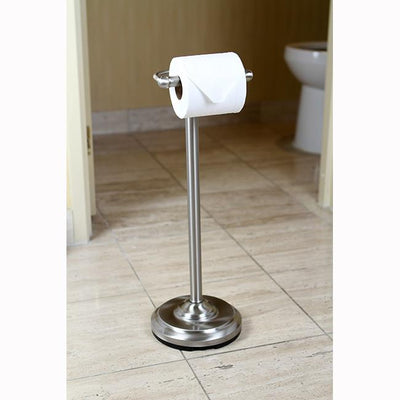 Kingston Brass Satin Nickel pedestal freestanding Toilet Paper Holder CC2008