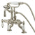 Kingston Satin Nickel Deck Mount Clawfoot Tub Faucet w hand shower CC2009T8