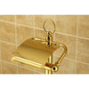 Kingston Polished Brass pedestal freestanding Toilet Paper & Brush Holder CC2012