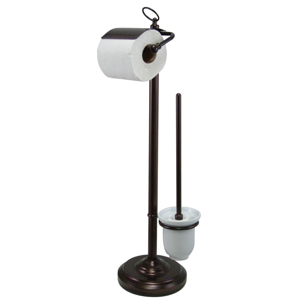 Free Standing Toilet Paper Holder Stand, Oil Rubbed Bronze Toilet Paper  Holder