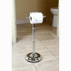 Kingston Brass Chrome Georgian pedestal free standing toilet paper holder CC2101