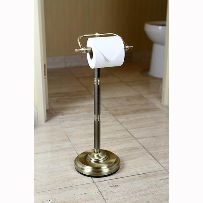 Kingston Brass Continental CC2038 Freestanding Toilet Paper Holder with Roll  Storage