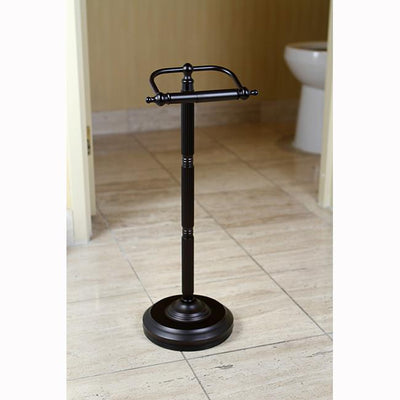 Oil Rubbed Bronze Georgian pedestal free standing toilet paper holder CC2105