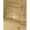 Kingston Polished Brass Sturdy Large Pedestal freestanding Towel Rack CC2292