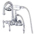 Kingston Brass Chrome Wall Mount Clawfoot Tub Faucet w hand shower CC3014T1