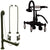 Oil Rubbed Bronze Wall Mount Clawfoot Tub Faucet w hand shower System Package CC303T5system