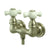 Kingston Brass Satin Nickel Wall Mount Clawfoot Tub Filler Faucet CC39T8