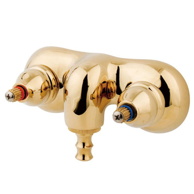 Kingston Brass Polished Brass Wall Mount Clawfoot Tub Faucet CC41T2