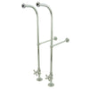 Kingston Brass Chrome Freestanding Bath Water Supply lines with stops CC451MX