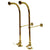 Kingston Polished Brass Freestanding Bath tub Supply Lines with Stops CC452PL