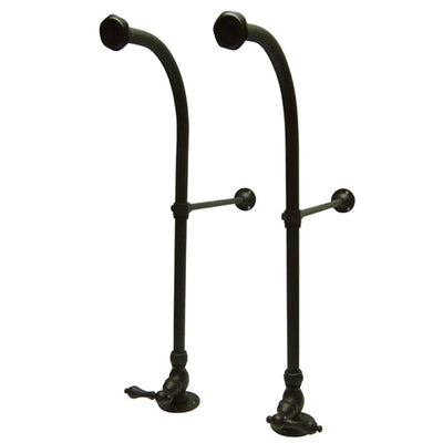 Kingston Oil Rubbed Bronze Freestanding Bath Supply Lines with stops CC455ML