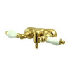 Kingston Brass Polished Brass Wall Mount Clawfoot Tub Faucet CC45T2