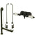 Oil Rubbed Bronze Wall Mount Clawfoot Tub Faucet Package w Drain Supplies Stops CC45T5system