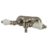 Kingston Brass Satin Nickel Wall Mount Clawfoot Tub Faucet CC45T8