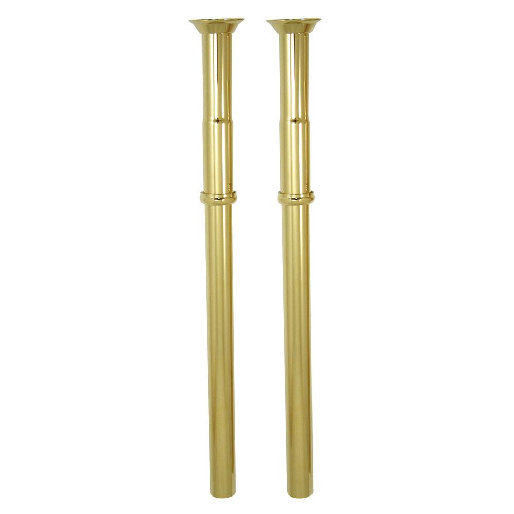 Kingston Polished Brass Concealed Adjustable Height Shell for Supply Lines CC492