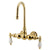 Kingston Brass Polished Brass Wall Mount Clawfoot Tub Filler Faucet CC5T2