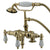 Kingston Polished Brass Deck Mount Clawfoot Tub Faucet w Hand Shower CC621T2