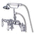 Kingston Brass Chrome Deck Mount Clawfoot Tub Faucet w Hand Shower CC622T1