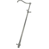 Kingston Brass Chrome 60" Add on Shower with 12" Shower Arm CCR6121
