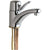 Chicago Faucets Single Hole 1-Handle Low Arc Bathroom Faucet in Chrome with 4-3/4 inch Integral Cast Brass Spout 479974