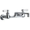 Chicago Faucets 2-Handle Kitchen Faucet in Chrome with 6 inch S Type Swing Spout 519440