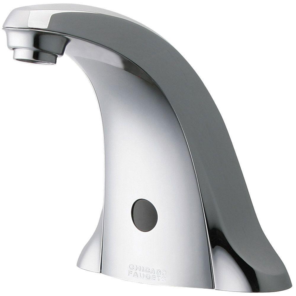 Chicago Faucets Chrome E-Tronic 40 Traditional Sink Faucet with Dual Beam Infrared Sensor 519458