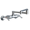 Chicago Faucets 2-Handle Kitchen Faucet in Chrome with 13 inch Double-Jointed Swing Spout 637995