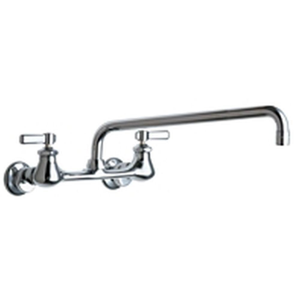 Chicago Faucets 2-Handle Kitchen Faucet in Chrome with 14 inch L Type Swing Spout 638003
