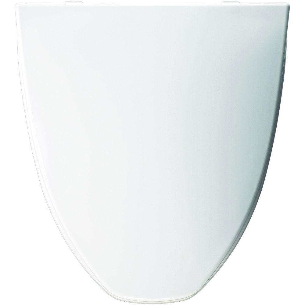 Bemis Church Elongated Closed Front Toilet Seat in White 119404