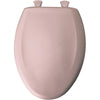Bemis Slow Close STA-TITE Elongated Closed Front Toilet Seat in Pink 442457