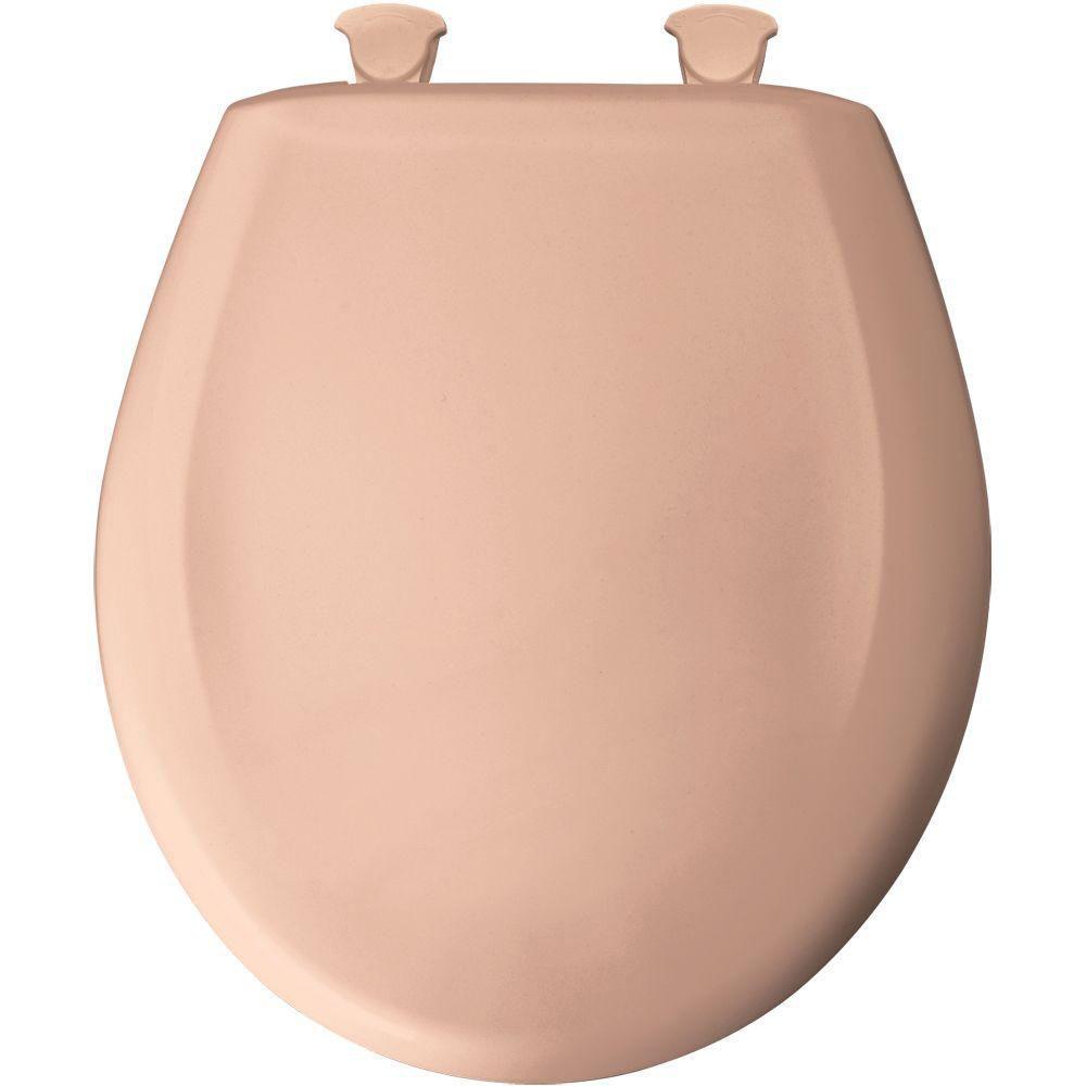 Bemis Round Closed Front Toilet Seat in Peach Blossom 460033