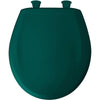 Bemis Round Closed Front Toilet Seat in Teal 480852