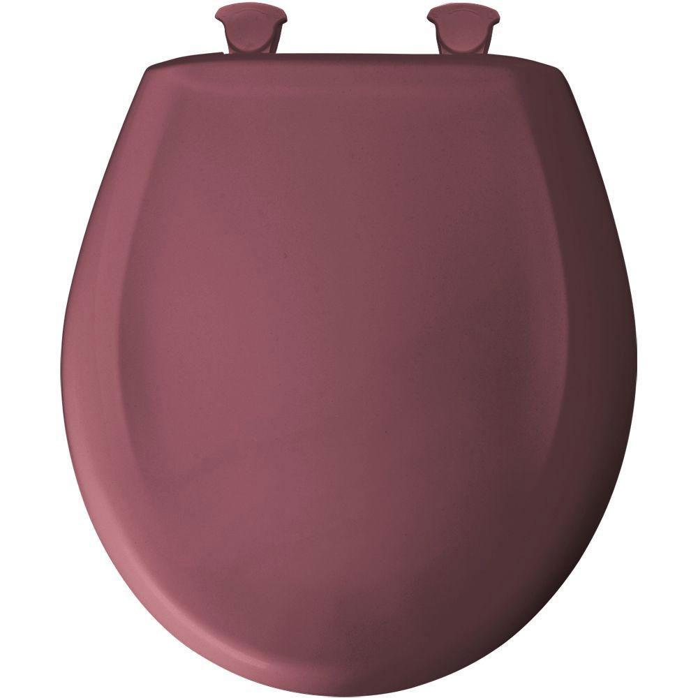 Bemis Round Closed Front Toilet Seat in Raspberry 480855