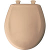 Bemis Slow Close STA-TITE Round Closed Front Toilet Seat in Tan 480887