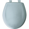 Bemis Slow Close STA-TITE Round Closed Front Toilet Seat in Heron Blue 481033