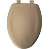 Bemis Slow Close STA-TITE Elongated Closed Front Toilet Seat in Mexican Sand 496451
