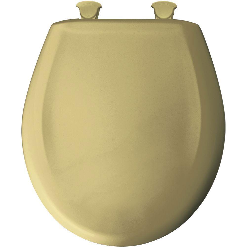 Bemis Round Closed Front Toilet Seat in Harvest Gold 529672