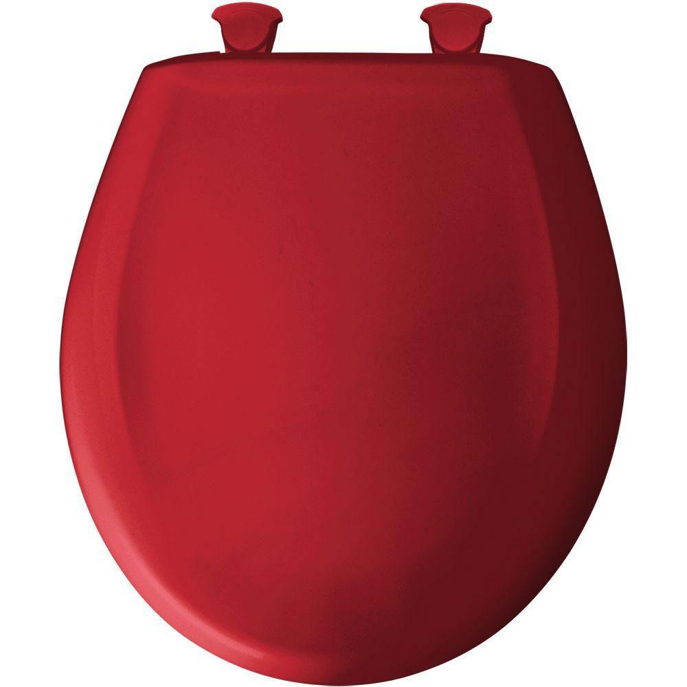 Bemis Round Closed Front Toilet Seat in Red 529700