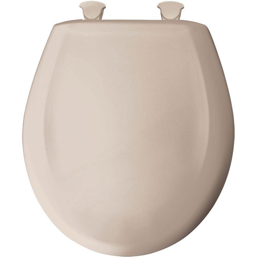 Bemis Round Closed Front Toilet Seat in Blush 529738