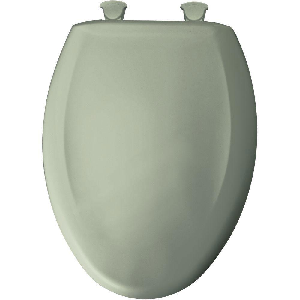 Bemis Slow Close STA-TITE Elongated Closed Front Toilet Seat in Bayberry 529778